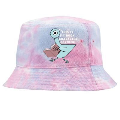 This Is My Book Character Costume Funny Pigeon Reading Tie-Dyed Bucket Hat