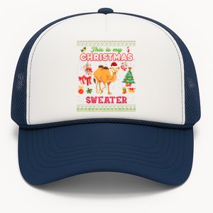 This Is My Christmas Sweater Cool Gift Camel Ugly Sweater Merry Gift Trucker Hat