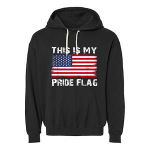 This Is My Pride Flag Garment-Dyed Fleece Hoodie