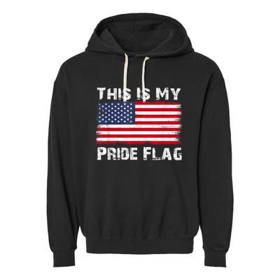 This Is My Pride Flag Garment-Dyed Fleece Hoodie