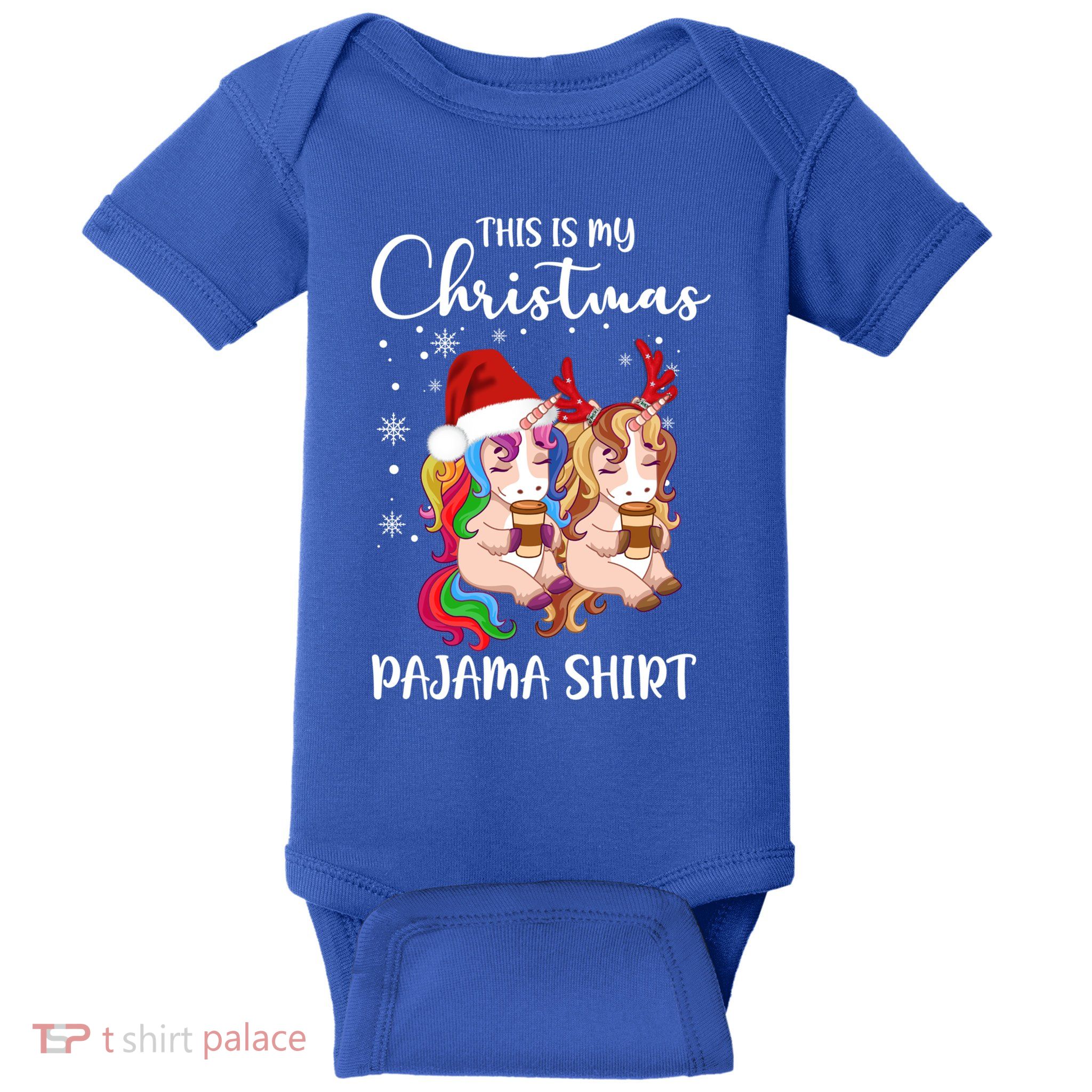This Is My Christmas Pajama Cute Gift Funny Unicorn Xmas Gift Baby Bodysuit