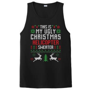 This Is My Ugly Christmas Helicopter Sweater Pilot Gift PosiCharge Competitor Tank