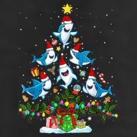 This Is My Christmas Pajama Shirt Funny Christmas Shark Tree Hat