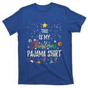 This Is My Christmas Pajama Gift Funny Xmas Light Tree Gift T-Shirt