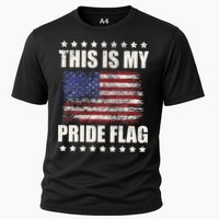 This Is My Pride Flag USA American 4th of July Patriotic Cooling Performance Crew T-Shirt