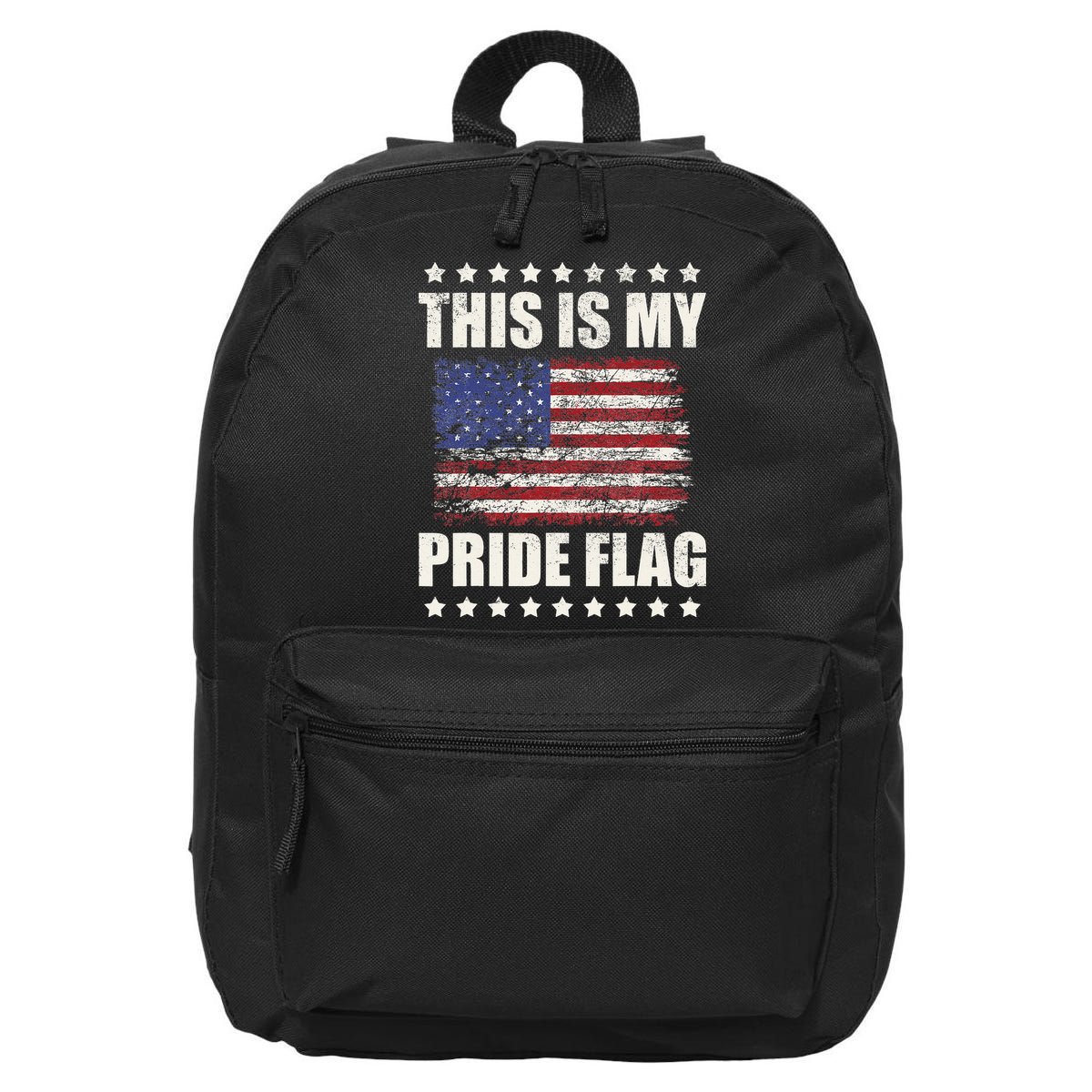 This Is My Pride Flag USA American 4th of July Patriotic 16 in Basic Backpack