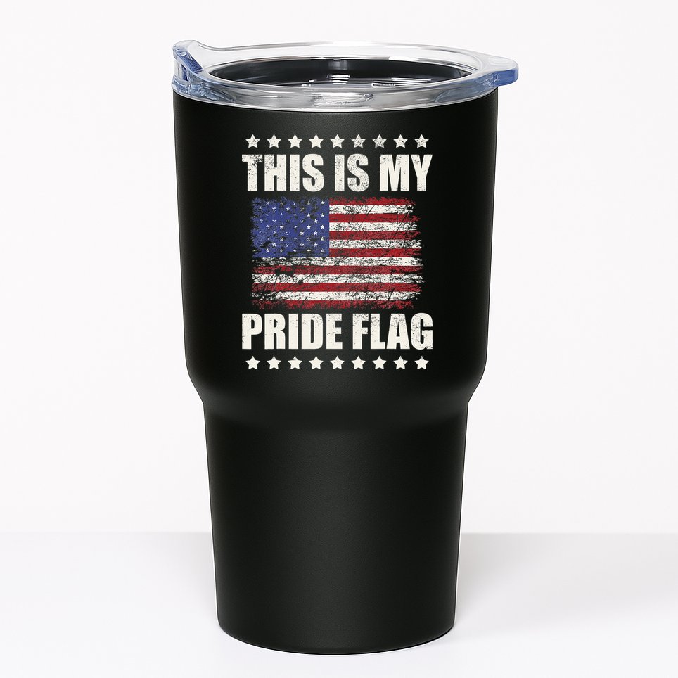 This Is My Pride Flag USA American 4th of July Patriotic Tumbler