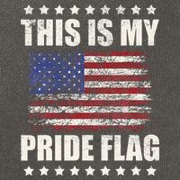 This Is My Pride Flag USA American 4th of July Patriotic Cotton Canvas Backpack