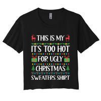 This Is My It's Too Hot For Ugly Christmas Sweaters Women's Crop Top Tee