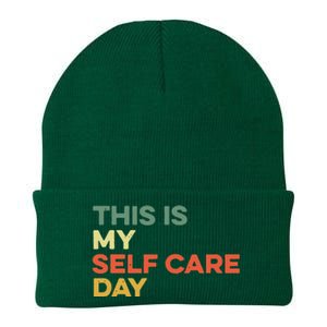 This Is My Self Care Day Mental Health Awareness Supporter Knit Cap Winter Beanie