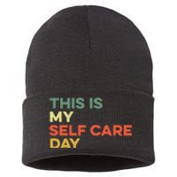 This Is My Self Care Day Mental Health Awareness Supporter Sustainable Knit Beanie