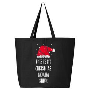 This Is My Christmas Pajama Shirts Funny Christmas Gift 25L Jumbo Tote