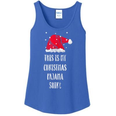 This Is My Christmas Pajama Shirts Funny Christmas Gift Ladies Essential Tank