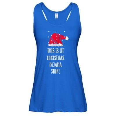 This Is My Christmas Pajama Shirts Funny Christmas Gift Ladies Essential Flowy Tank