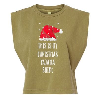 This Is My Christmas Pajama Shirts Funny Christmas Gift Garment-Dyed Women's Muscle Tee