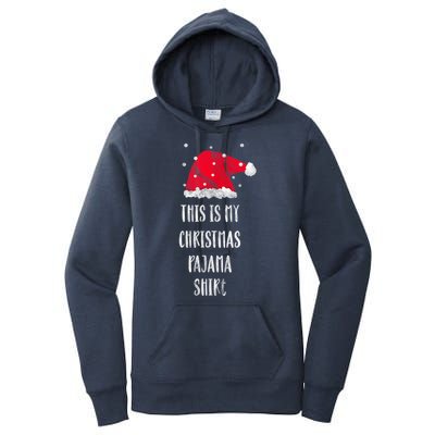 This Is My Christmas Pajama Shirts Funny Christmas Gift Women's Pullover Hoodie