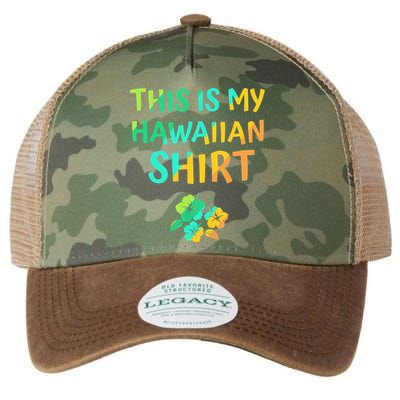This Is My Hawaiian Tropical Luau Costume Party Hawaii Legacy Tie Dye Trucker Hat