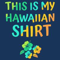 This Is My Hawaiian Tropical Luau Costume Party Hawaii 7 Panel Mesh Trucker Snapback Hat