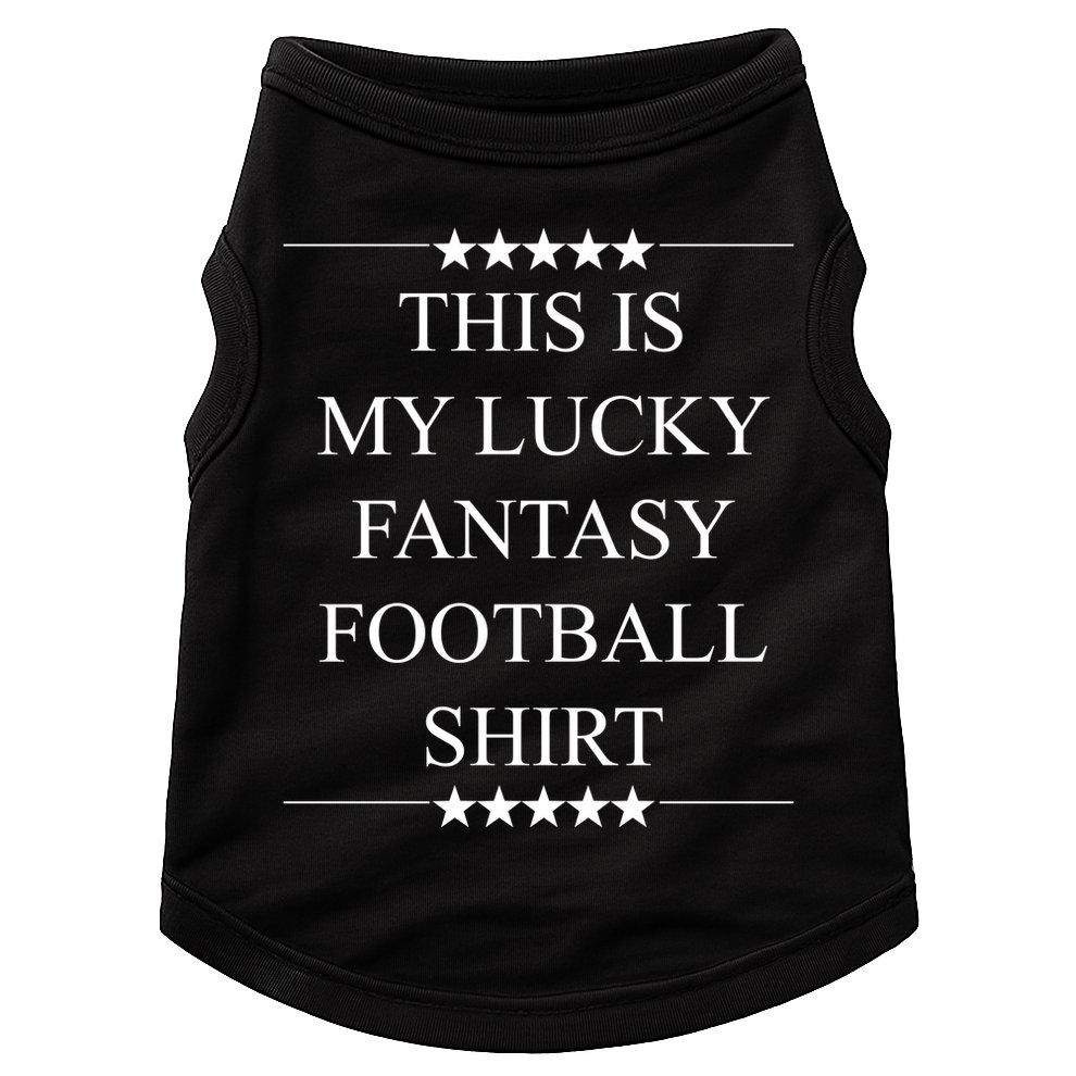 This Is My Lucky Fantasy Football Doggie Tank