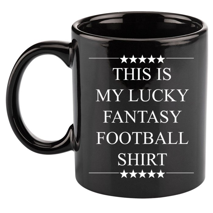 This Is My Lucky Fantasy Football 11oz C Handle Ceramic Mug