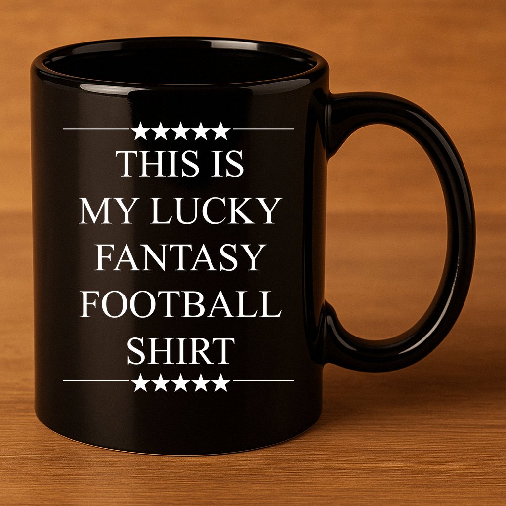 This Is My Lucky Fantasy Football 11oz C Handle Ceramic Mug