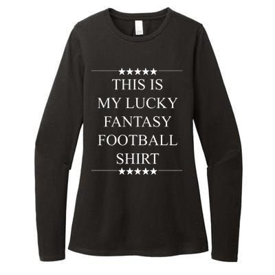 This Is My Lucky Fantasy Football Womens CVC Long Sleeve Shirt