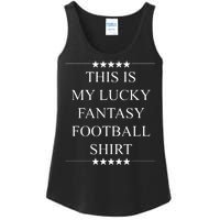 This Is My Lucky Fantasy Football Ladies Essential Tank