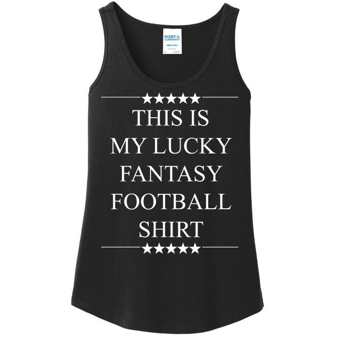 This Is My Lucky Fantasy Football Ladies Essential Tank