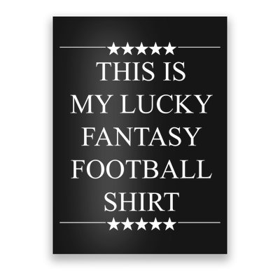 This Is My Lucky Fantasy Football Poster