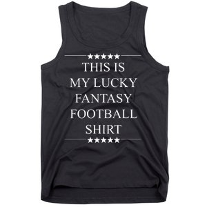 This Is My Lucky Fantasy Football Tank Top