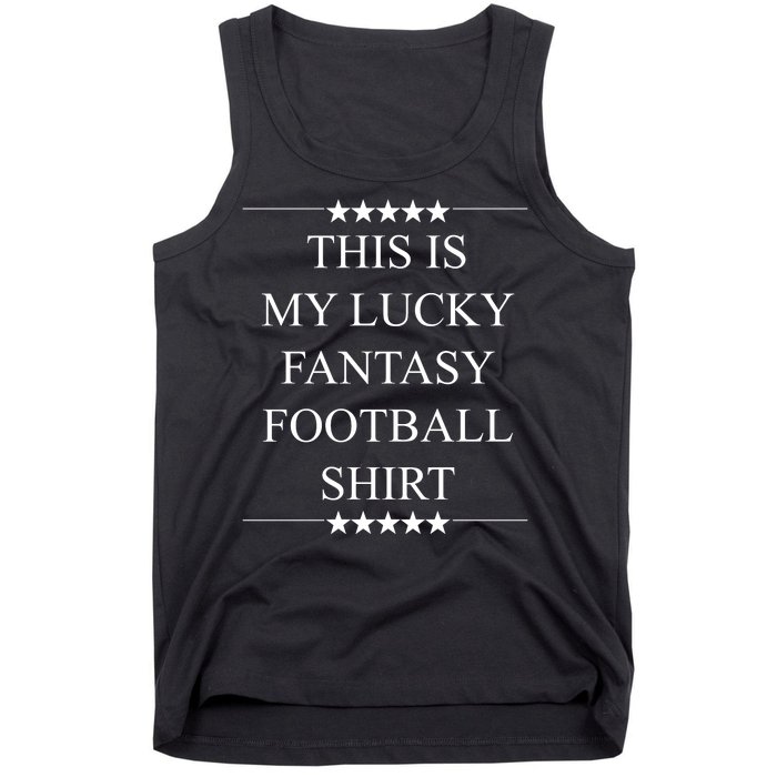 This Is My Lucky Fantasy Football Tank Top