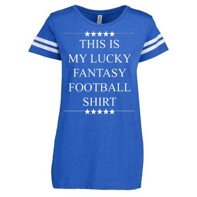 This Is My Lucky Fantasy Football Enza Ladies Jersey Football T-Shirt