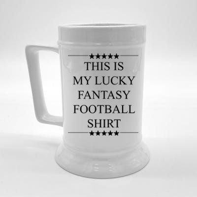 This Is My Lucky Fantasy Football Beer Stein