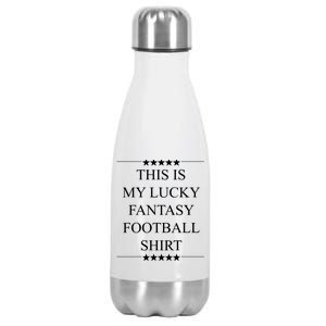 This Is My Lucky Fantasy Football Stainless Steel Insulated Water Bottle