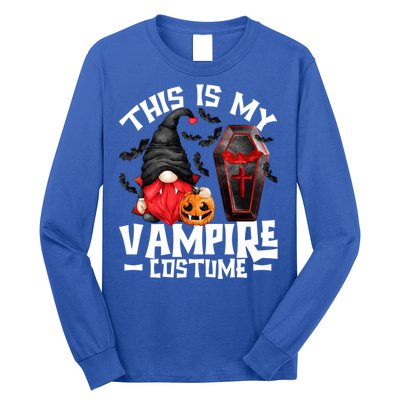 This Is My Vampire Costume Gift Funny Halloween Gnome Gift Long Sleeve Shirt