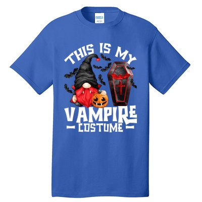 This Is My Vampire Costume Gift Funny Halloween Gnome Gift Tall T-Shirt