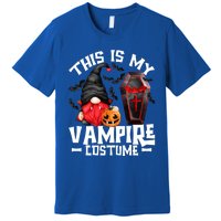 This Is My Vampire Costume Gift Funny Halloween Gnome Gift Premium T-Shirt