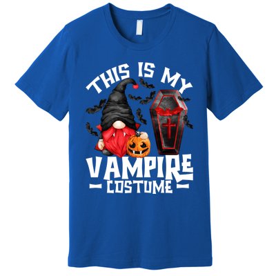 This Is My Vampire Costume Gift Funny Halloween Gnome Gift Premium T-Shirt