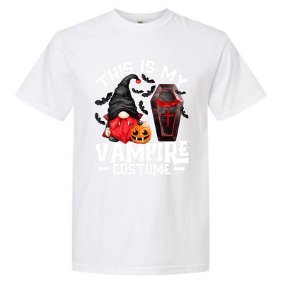 This Is My Vampire Costume Gift Funny Halloween Gnome Gift Garment-Dyed Heavyweight T-Shirt