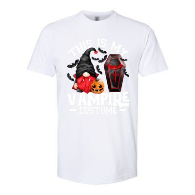 This Is My Vampire Costume Gift Funny Halloween Gnome Gift Softstyle CVC T-Shirt