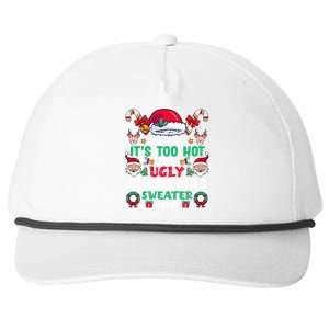 This Is My ItS Too Hot For Ugly Christmas Cool Gift Snapback Five-Panel Rope Hat