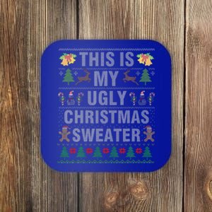 This Is My Ugly Sweater Christmas Family  Coaster