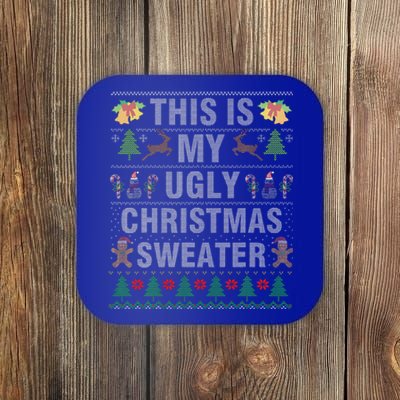 This Is My Ugly Sweater Christmas Family  Coaster