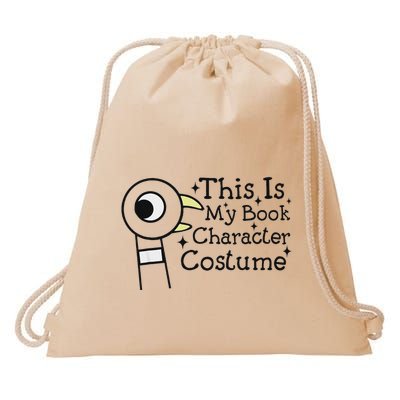 This Is My Book Character Costume Drawstring Bag