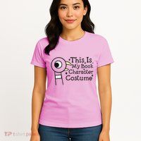 This Is My Book Character Costume Womens T-Shirt