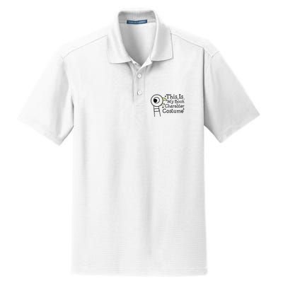 This Is My Book Character Costume Dry Zone Grid Polo