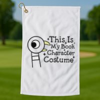 This Is My Book Character Costume Golf Towel