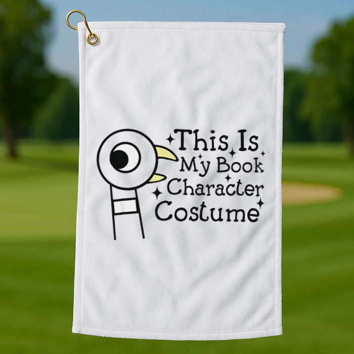 This Is My Book Character Costume Golf Towel