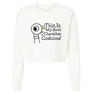 This Is My Book Character Costume Cropped Pullover Crew