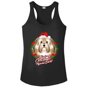 This Is My Christmas Pajama Gift I Funny Pjs Havanese Cute Gift Ladies PosiCharge Competitor Racerback Tank